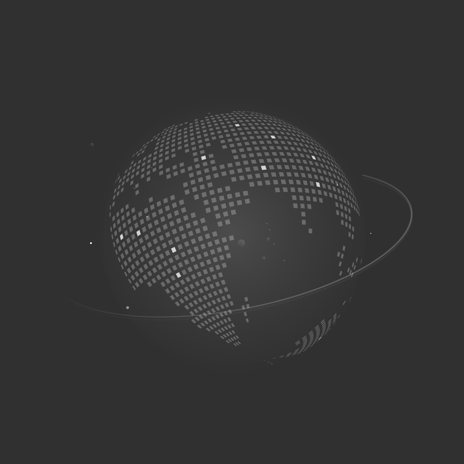 Global network coverage illustration